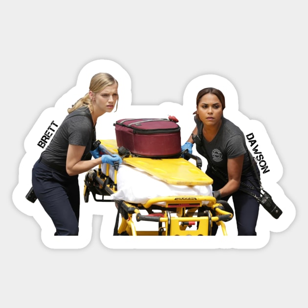 SYLVIE BRETT - KARA KILLMER - GABBY DAWSON - MONICA RAYMUND - CHICAGO FIRE Sticker by emilybraz7